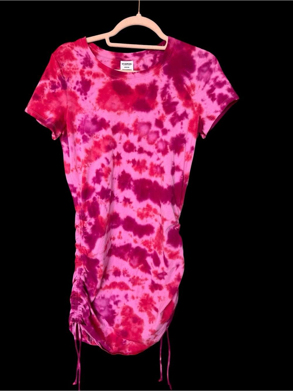 PINK Victoria's Secret Hot Pink Tie-Dye T-Shirt Dress - Picture 2 of 8
